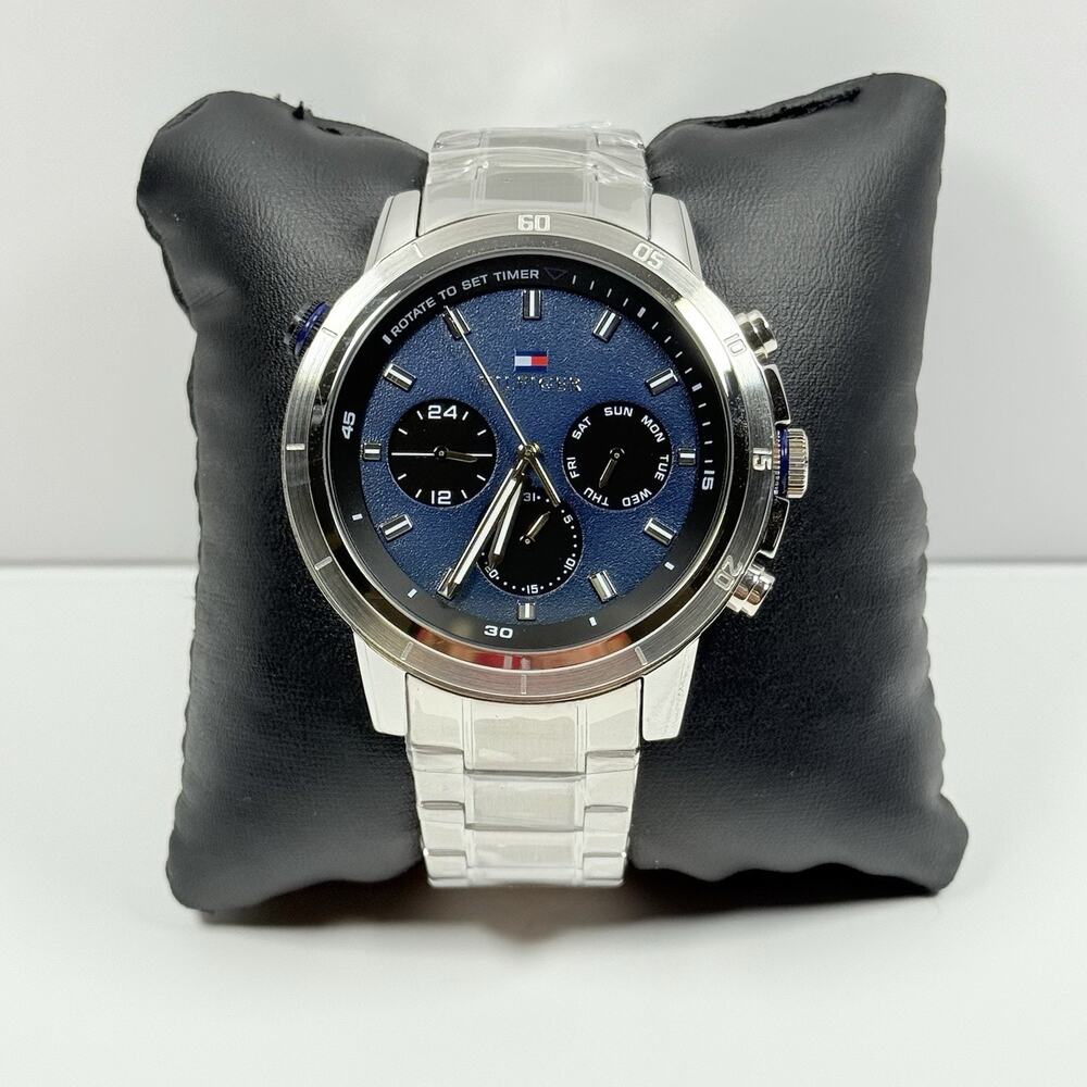 Tommy Hilfiger Troy Multi Function Blue Dial Men’s Watch 1792104